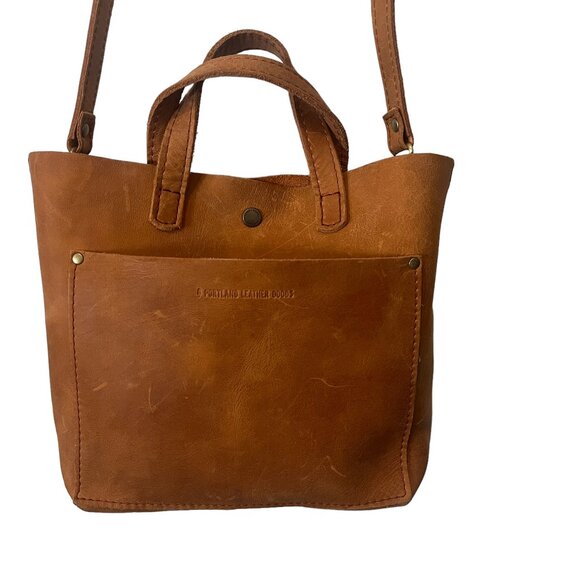 Portland Leather Handbags - Portland Leather Goods Mini Crossbody Tote In Dakota Leather